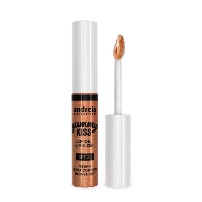 Huile à lèvre spf 30 - Andreia - Yummy kiss - 01 Bronze touch - 7ml