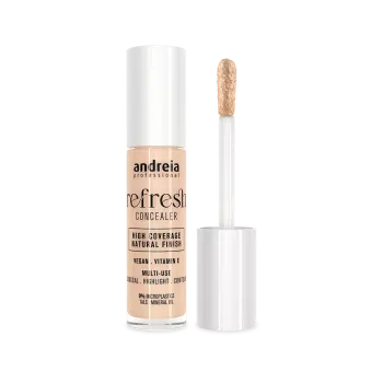 Anti-cerne haute couvrance - Andreia - Refresh Concealer - 01 Ivoire froid - 5ml