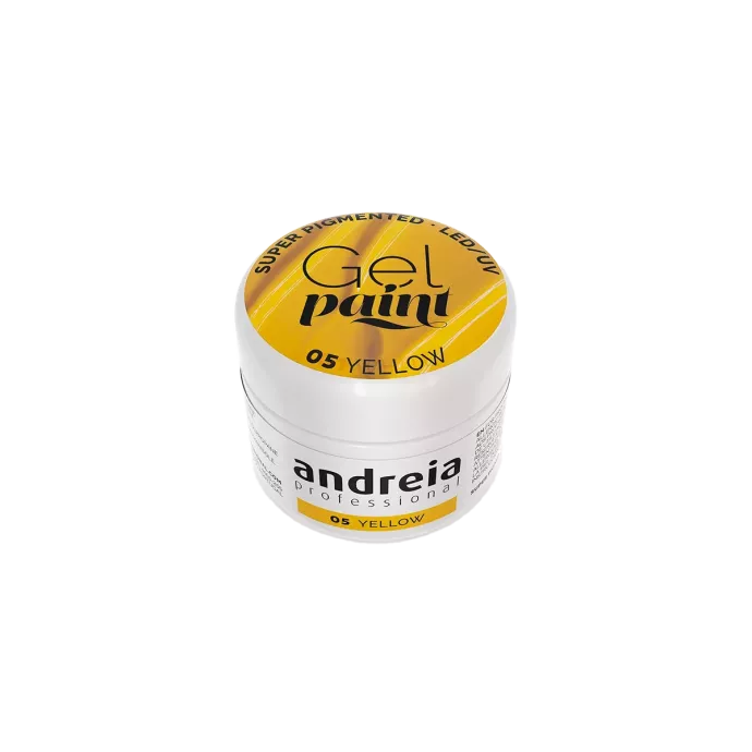 Gel paint ultra pigmenté - Andreia - 05 Jaune - 4ml