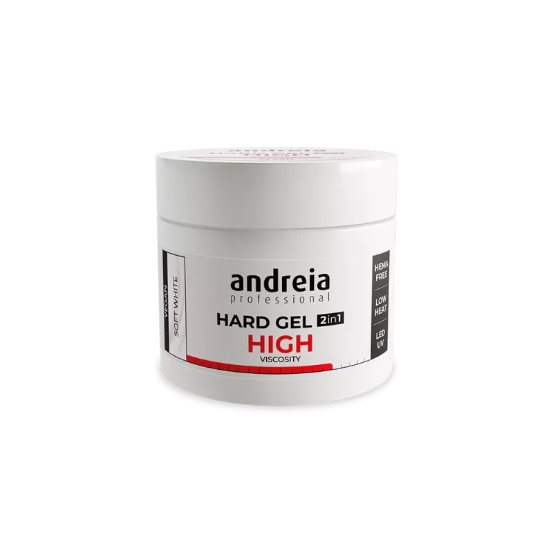 Gel de construction épais blanc laiteux - Andreia - High soft white - 200gr