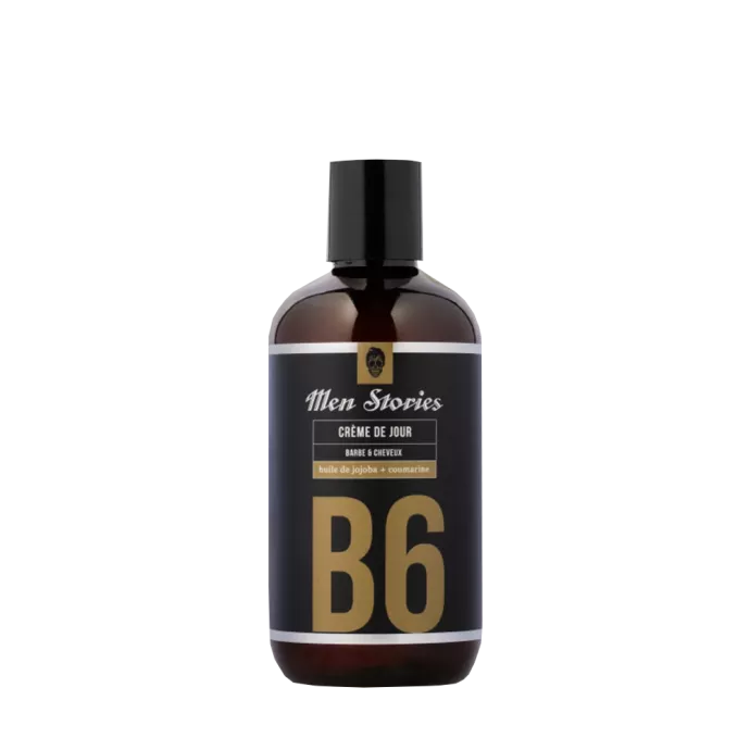 Crème de jour barbe et cheveux 10 en 1 - Men Stories - B6 - 250ml