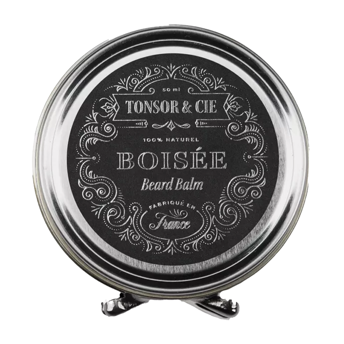 Baume barbe à base de beurre de karité - Tonsor &amp; Cie - Beard balm boisé - 50ml