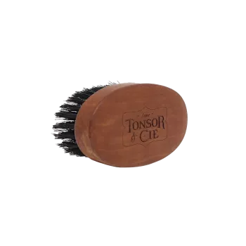 Brosse en bois 7 rangs marron - Tonsor &amp; Cie