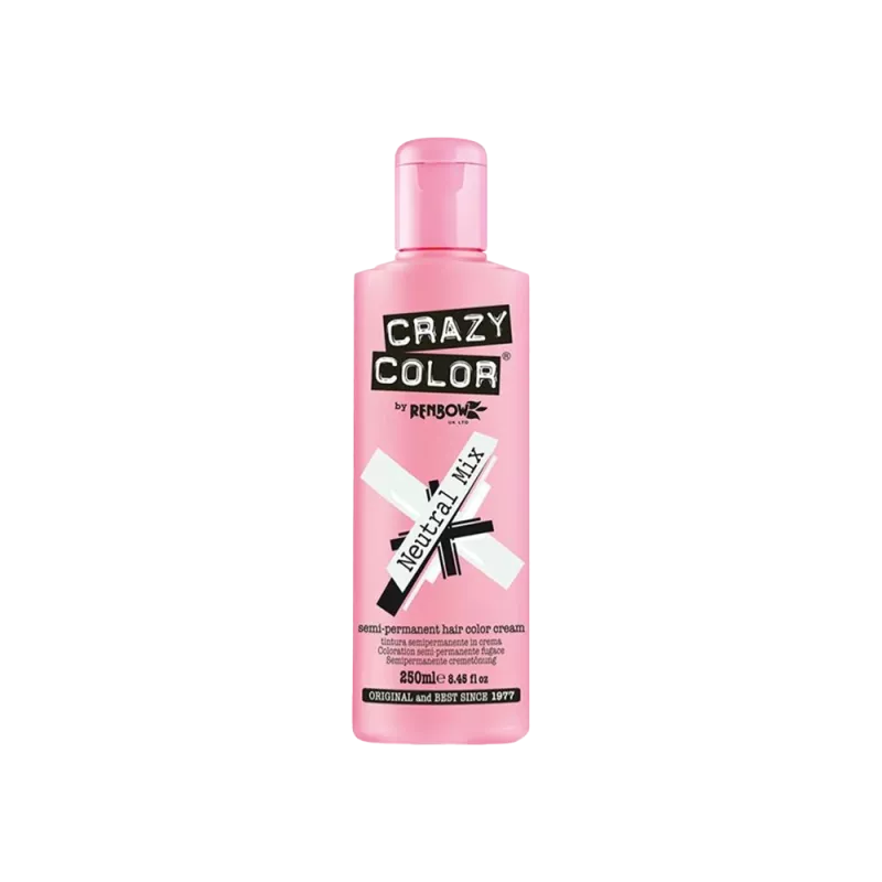 Coloration semi-permanente Crazy Color - Neutral Mix - 250ml Coloration semi-permanente Crazy Color - Neutral Mix - 250ml