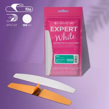 Lime interchangeables demi-lune x50 - grain 180 mousse - Staleks pro - Expert