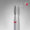 Fraise Diamanté «flamme» rouge, Ø tête 2.1 Mm, Partie Active 8mm - Staleks pro