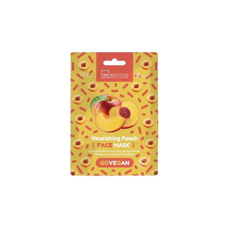 Masque tissus nourrissant à la pêche vegan - Idc institute