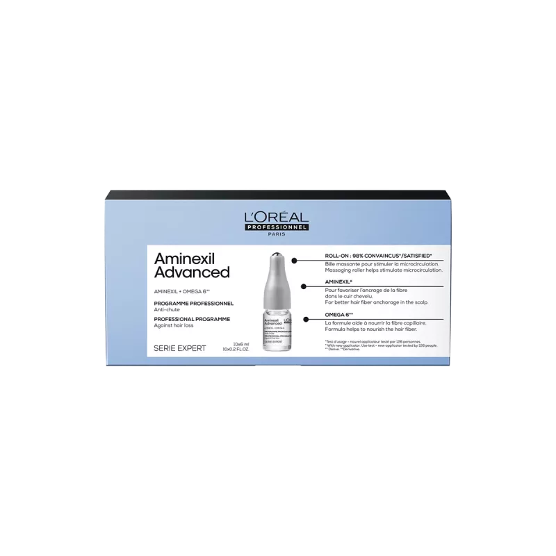 Programme anti-chute - L'Oréal professionnel - Aminexil Advanced - 10x6ml