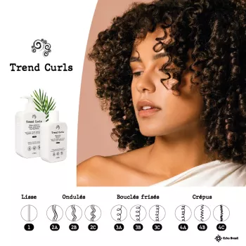 Crème coiffante - Cheveux crépus Type 4ABC - Trend Curls - 500ml