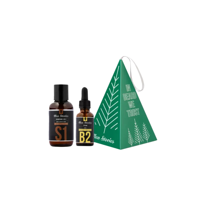Coffret sapin duo Fêtes - Shampoing + Serum - Men stories