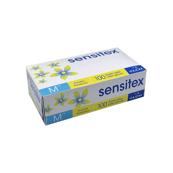 Gants latex poudrés x100 - LCH - Taille M