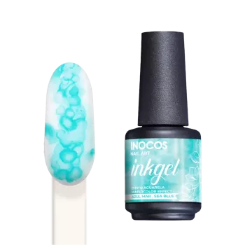 Vernis spécial effet marbré - Inocos - Ink gel - Bleu marine - 15ml