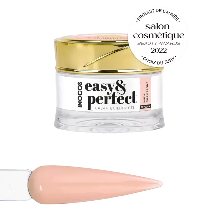 Gel de construction crème - Inocos - Easy &amp; perfect - Nude champagne - 30gr