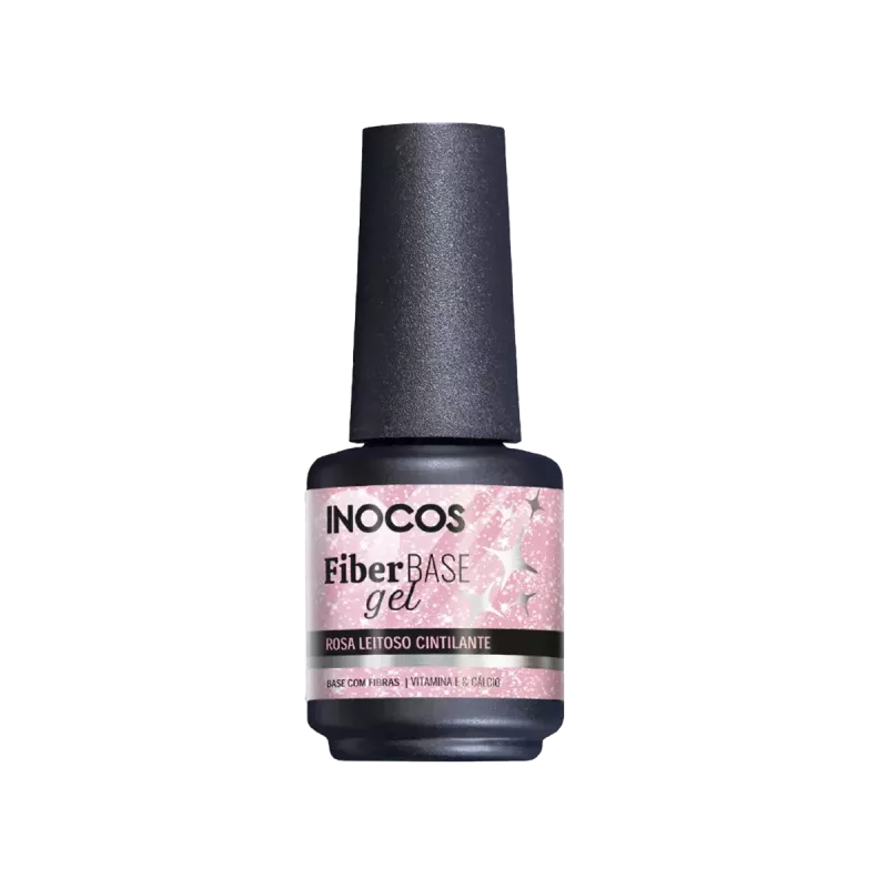 Base fibre - Inocos - Fiber base - Rose laiteux scintillant - 15ml