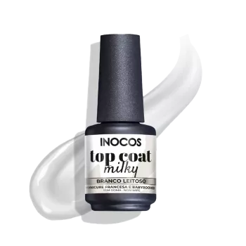 Top coat milky - Inocos - Blanc laiteux - 15ml