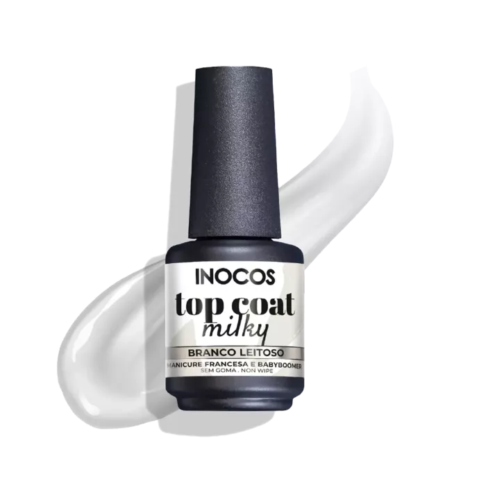 Top coat milky - Inocos - Blanc laiteux - 15ml