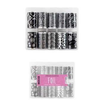 Foil nail art - Inocos - 005