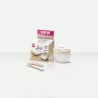 Pot de cire micro-ondes chocolat blanc - Italwax - Solo white chocolate - 250ml