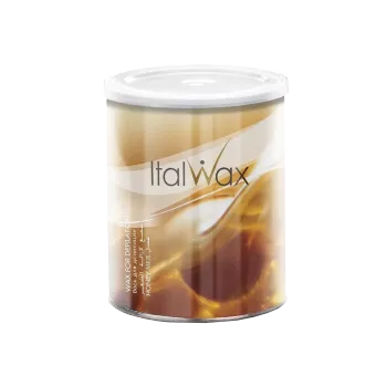 Cire en pot miel avec bandes - Italwax - Miel - 800ml