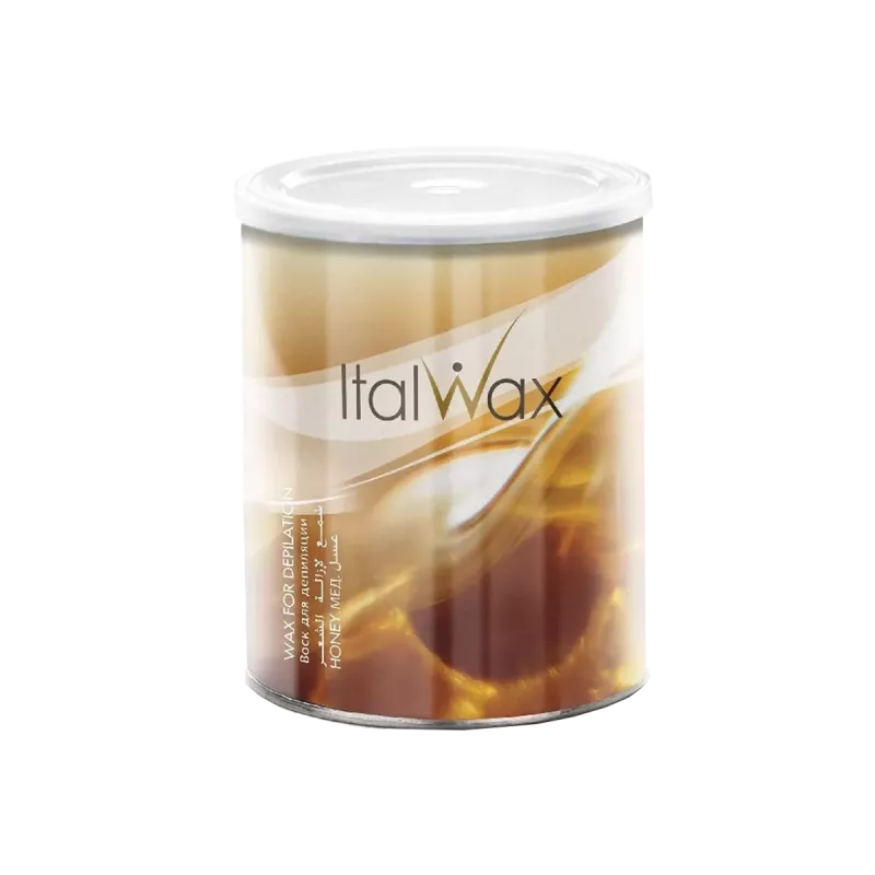 Cire en pot miel avec bandes - Italwax - Miel - 800ml