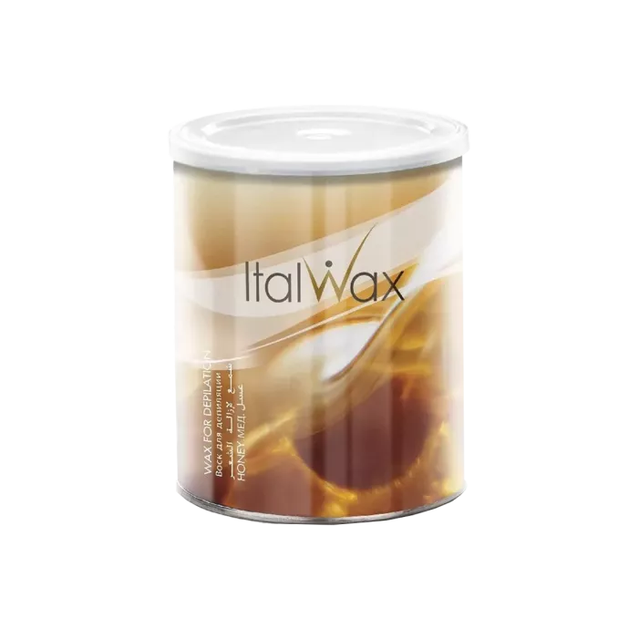 Cire en pot miel avec bandes - Italwax - Miel - 800ml