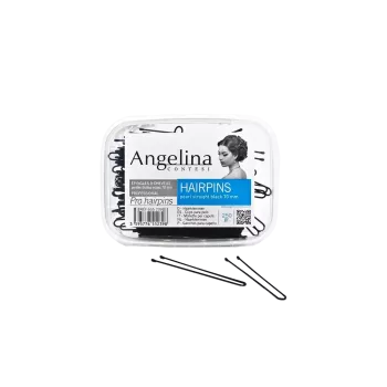 Epingles à chignon lisse noire 70mm 250gr - Angelina