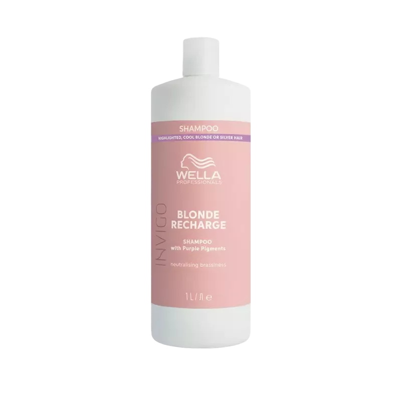 Shampoing violet raviveur de couleur  - Wella - Blonde Recharge - 1000ml