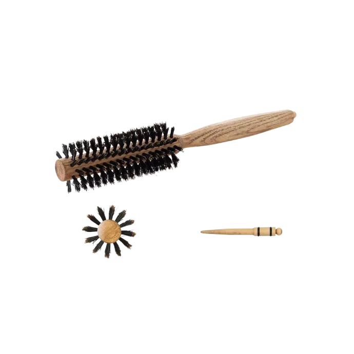 Brosse brushing en poil de sanglier - Hairbrushes - Natural wood - Diam 15mm