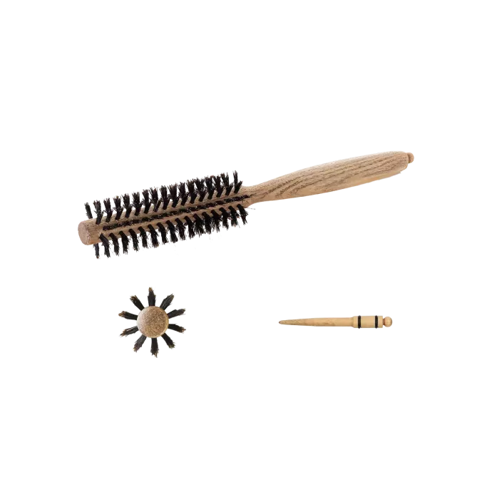 Brosse brushing en poil de sanglier - Hairbrushes - Natural wood - Diam 10mm