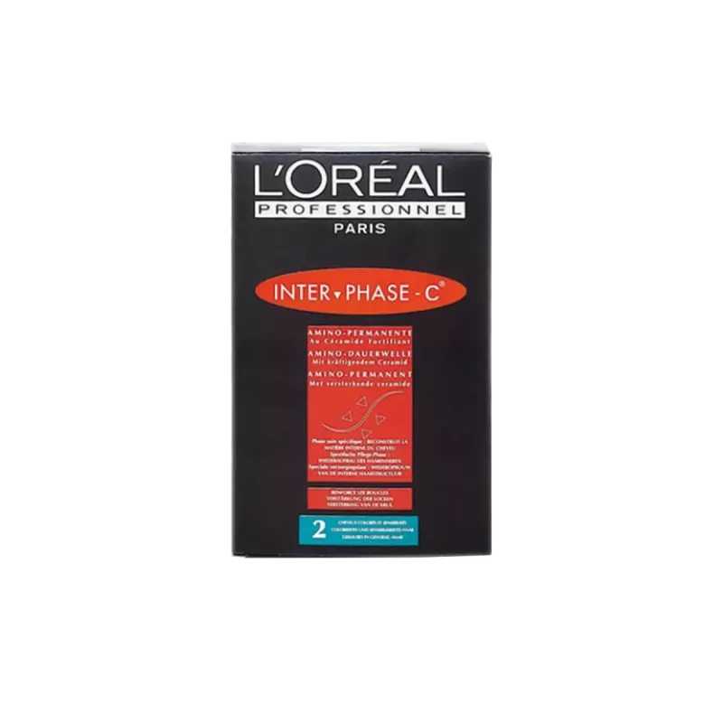 Kit permanente cheveux colorés et sensibilisés - L'Oréal Interphase-C