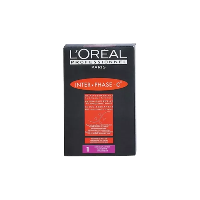 Kit permanente cheveux naturels - L'Oréal - Interphase-C