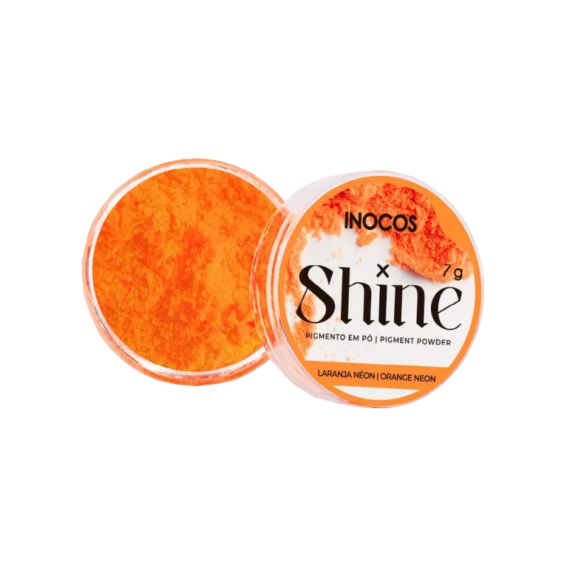 Pigment en poudre pour ongle - Inocos - Orange Néon - 7gr