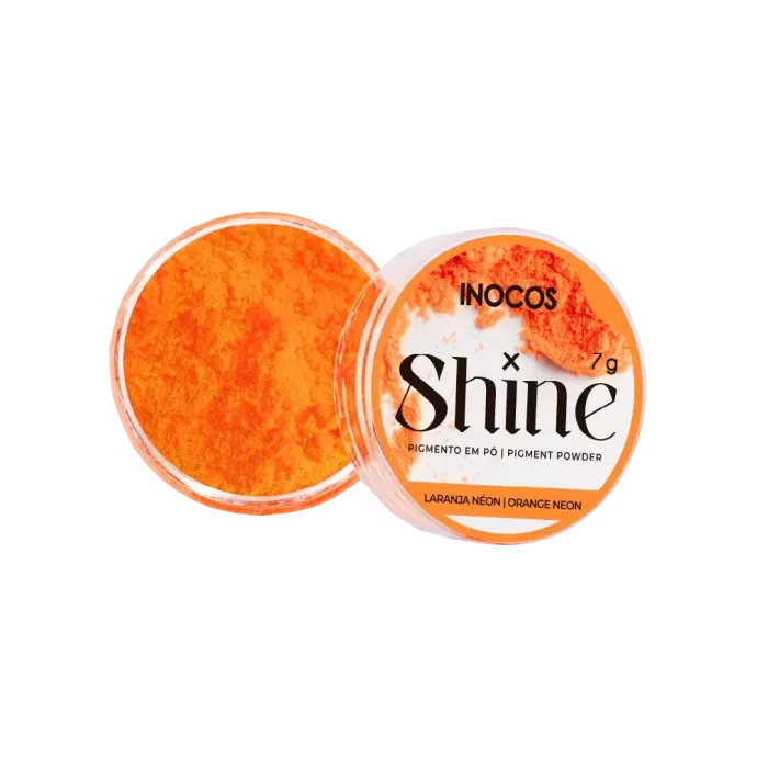 Pigment en poudre pour ongle - Inocos - Orange Néon - 7gr