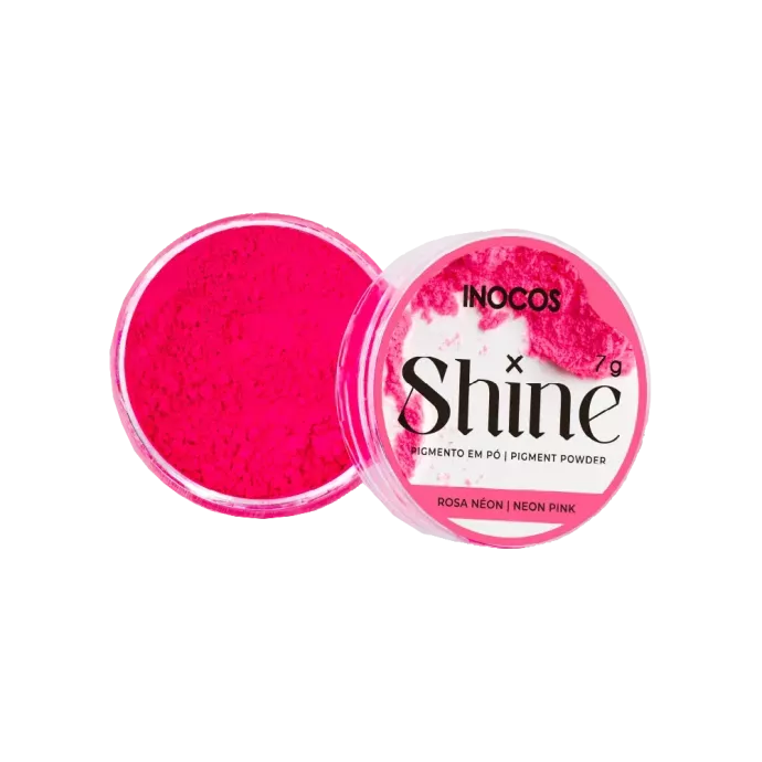 Pigment en poudre pour ongle - Inocos - Néon pink - 7gr