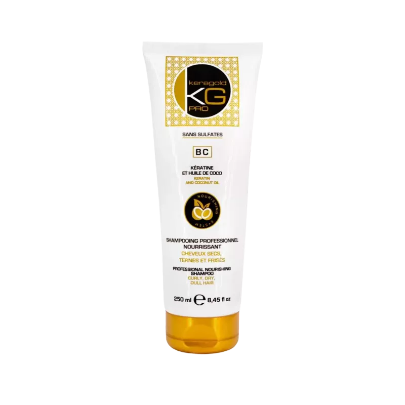 Shampoing kératine et huile de coco - Keragold - BC - 250ml