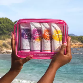 Trousse de voyage cheveux frisés - 4 produits - Les Secrets de Loly